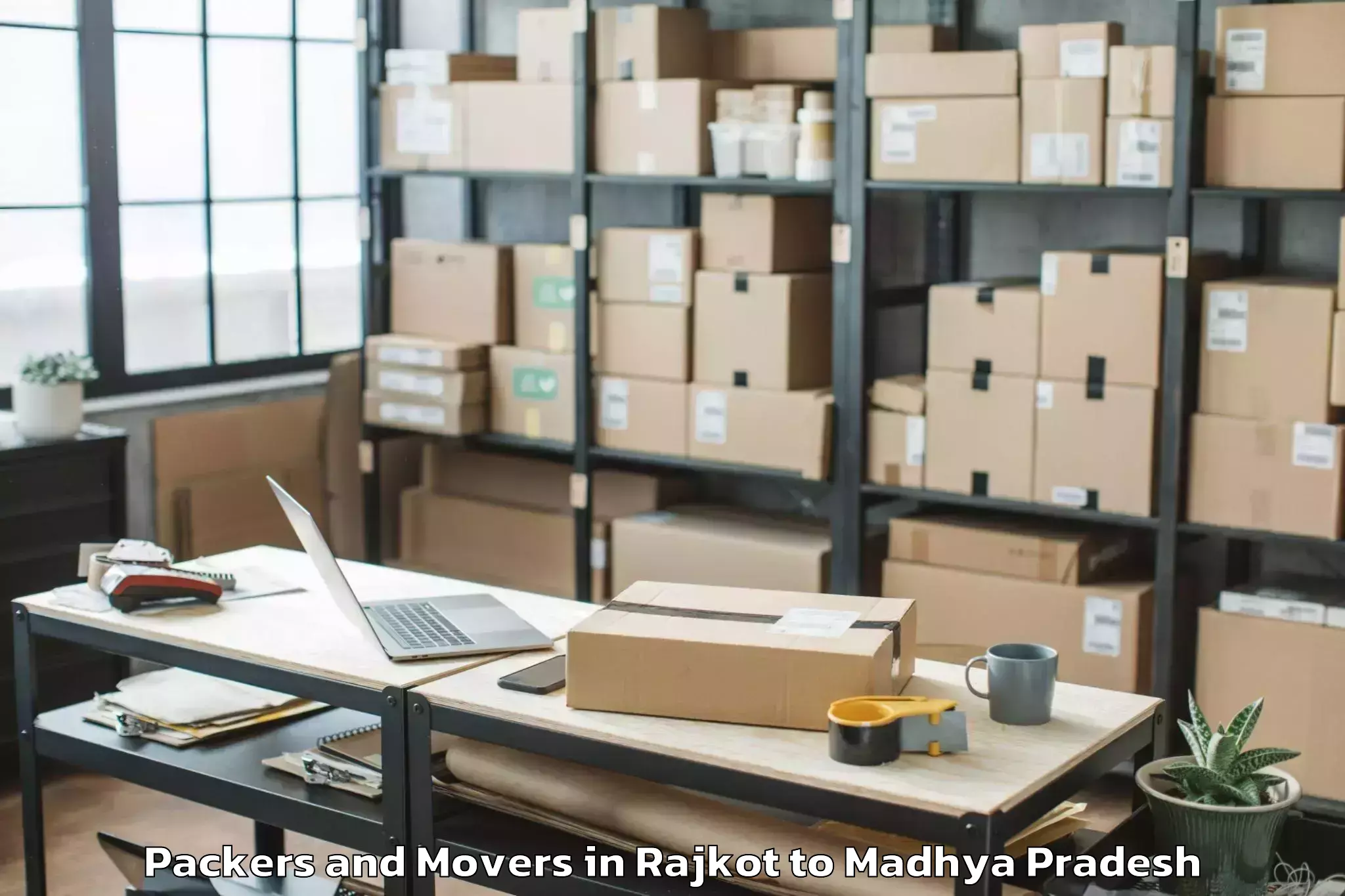 Book Rajkot to Ghugri Packers And Movers Online